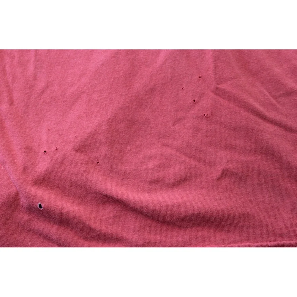 The North Face Mens Large Red Short Sleeve Logo Graphic T-Shirt Distressed